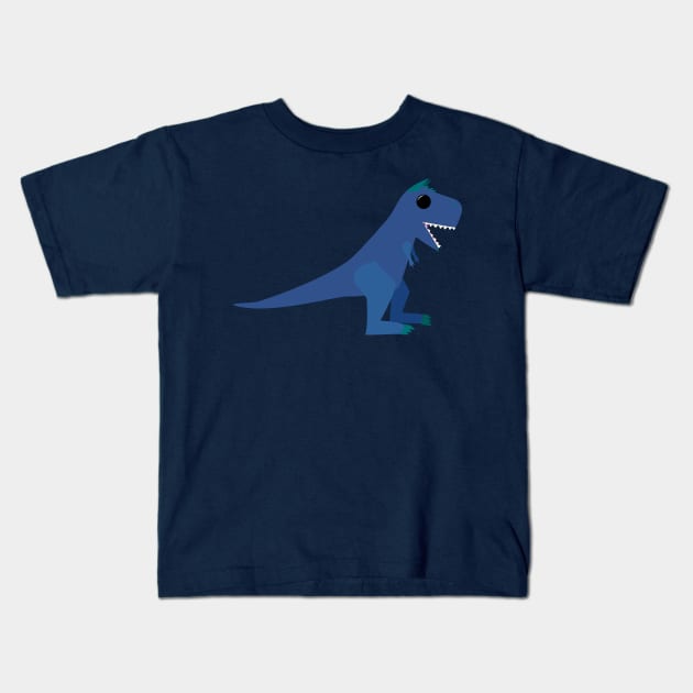 Happy Carnotaurus Kids T-Shirt by MadArtisan